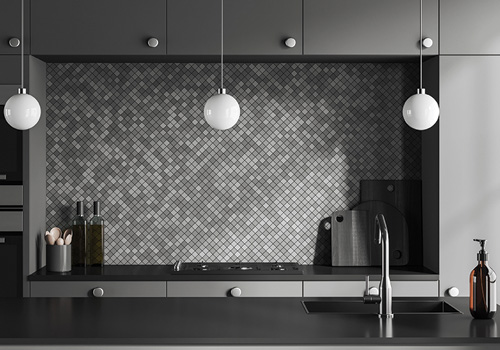 dark kitchen color scheme
